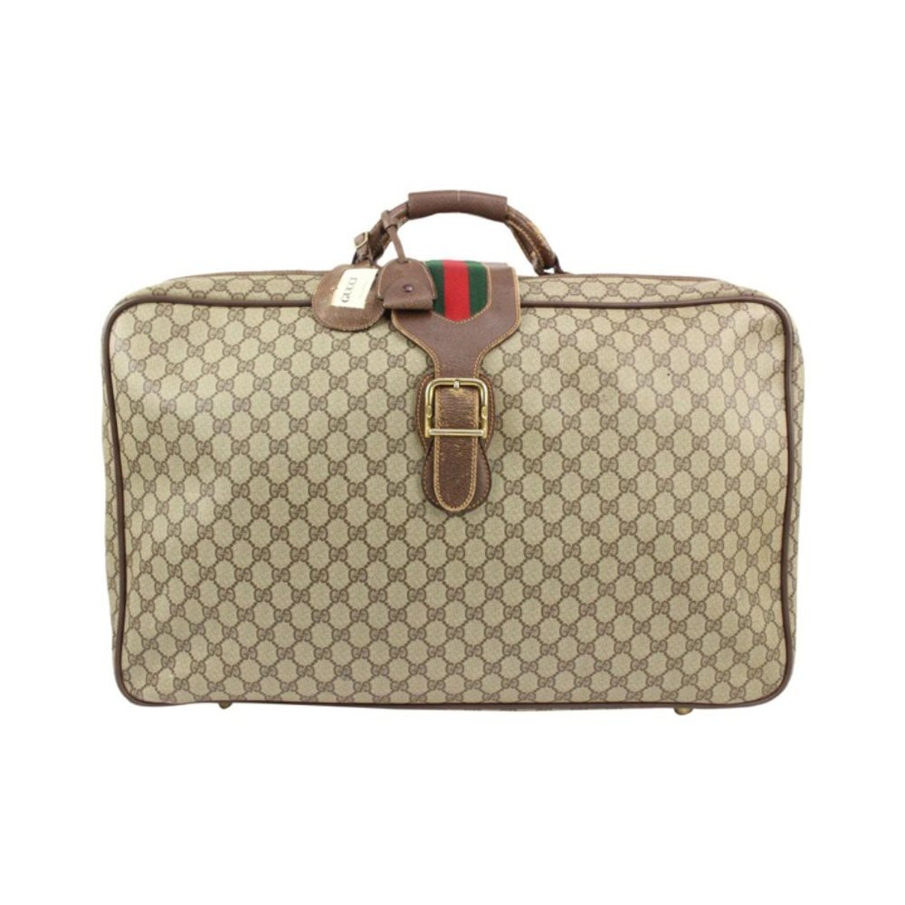 Gucci XL Supreme GG Web Suitcase Soft Trunk Luggage s210g66